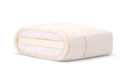 Japanese Slim Futon with Virgin Wool, Cotton & 3 cm Natural Latex Core