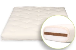 Futon Japonais en laine vierge, coton ed noix de coco - 100% naturel