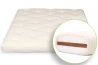 Handgenähter japanischer Futon Schurwolle, Baumwolle und Kokos