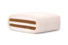 Handgenähter japanischer Futon Schurwolle, Baumwolle und Kokos