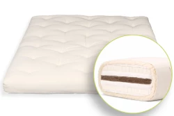 Premium Futon in Wool, Cotton, Double Latex and Coir | 18 cm thick