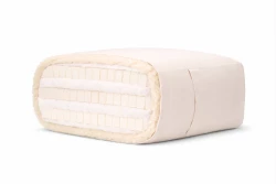 Premium-Futon aus Wolle, Baumwolle und 3 Latexschicten | 18 cm hoch