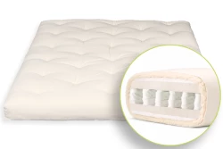 Futon Hybrid H3 – Lana Vergine, Cotone, Lattice e Molle Insacchettate