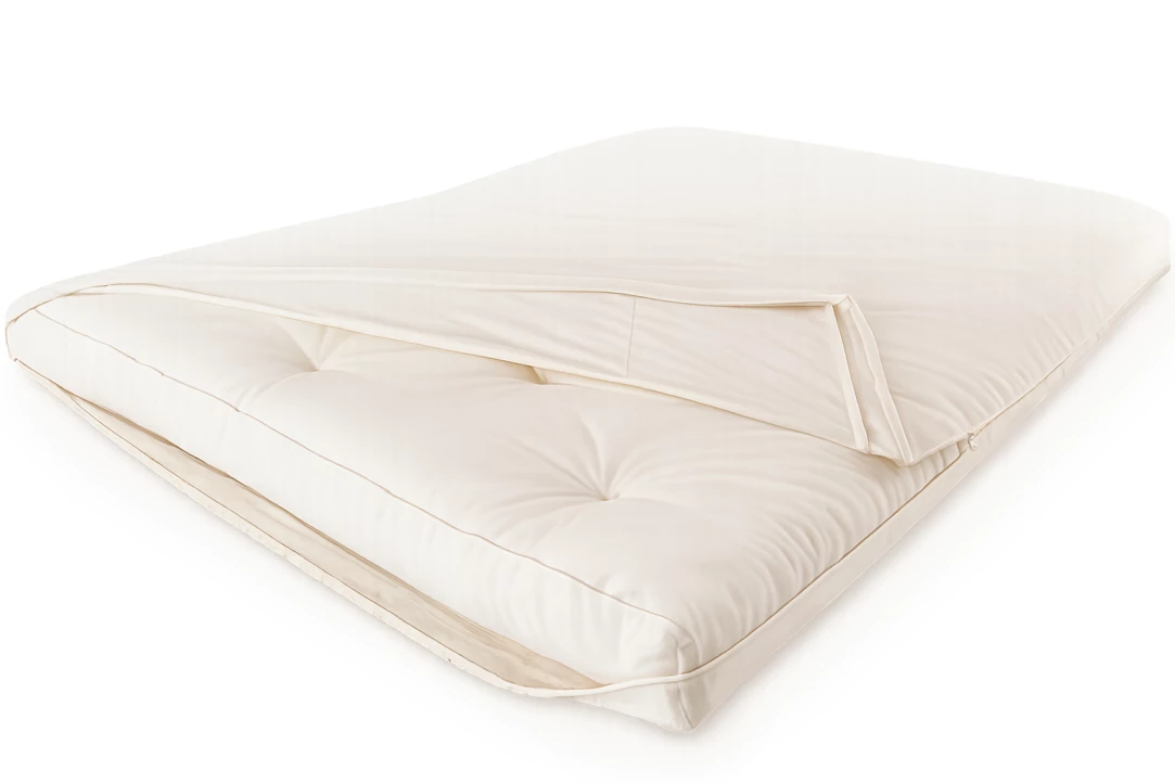 Cover in Puro Cotone per Materassi Futon con Zip su 3 Lati