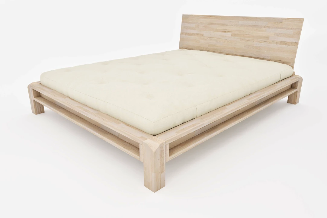 Japanisches Doppelbett Aiko aus Massivholz – Essenzielles Design
