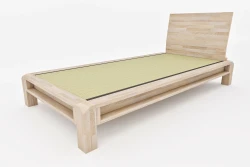 Lit Zen Une place en bois de hêtre massif - Sans métal