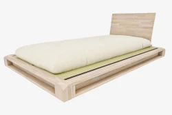 Letto Singolo Aiko con Tatami – Legno Massello e Design Giapponese