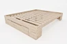 Zen Space Doppelbett aus massivem Buchenholz mit Schubladen