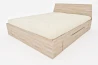Zen Space Doppelbett aus massivem Buchenholz mit Schubladen