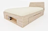 Einzelbett Zen Space aus Massivholz mit platzsparender Schublade