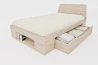 Lit simple Zen Space en Bois Massif avec Tiroir de Rangement