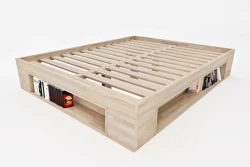 Letto Matrimoniale Zen con Moduli Libreria Personalizzabili