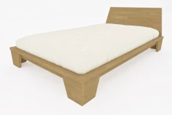 Einzelbett Balance aus Massivem Buchenholz – Japanischer Stil
