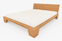 Balance Japanese Double to Super King Bed in Solid Beech Wood