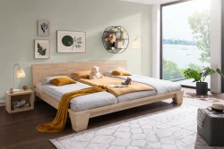Lit Balance Extra-Large en Hêtre Massif – Style Japonais