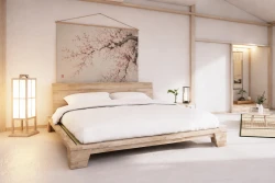 Lit Balance 2 Places en Hêtre Massif avec Tatami – Style Japonais