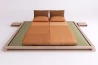 Lit Aiko Extra-Large avec tatami en hêtre massif