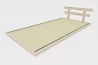 Lit simple bas Haru en hêtre massif avec Tatami japonais