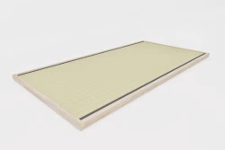 Letto Basso Haru Singolo in Faggio Massello con Tatami Giapponese