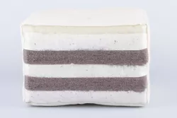 Futon Giapponese Cotone, Doppio Cocco e Lana Vergine - 100% Naturale