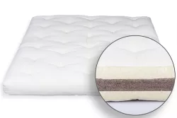 Japanese Virgin Wool and Coconut Futon - Made in Italy - 100% Natural