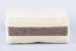 Futon Japponais Laine Vierge et Coco - Fabriqué en Italy