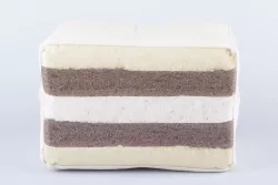 Futon Giapponese in Lana Vergine e Doppio Cocco - 100% Naturale