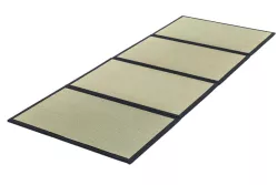 Tatami de paille pliable pour le sport ou la méditation voire même en extérieur
