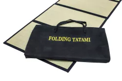 Tatami de paille pliable pour le sport ou la méditation voire même en extérieur
