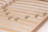 Bio Adjustable Single Row Slatted Bed Base in Beech with Sprung Slats