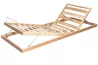 Bio Adjustable Single Row Slatted Bed Base in Beech with Sprung Slats