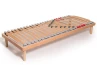 Onda Single Row Slatted Bed Base in Beech Wood with Sprung Slats