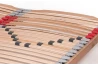 Onda Double Row Slatted Bed Base in Beech Wood with Sprung Slats