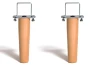 2 Stabile Holzfüße zur Verbindung von Lattenrosten – Elegant & Robust