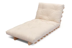 Fauteuil-convertible 3-en-1 Shift Small en pin scandinave avec futon