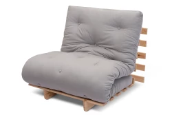 Fauteuil-convertible 3-en-1 Shift Small en pin scandinave avec futon