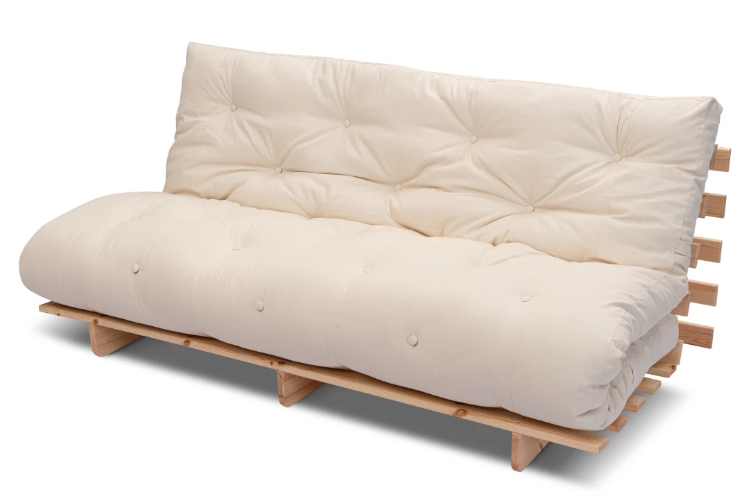 3-in-1-Schlafsofa Shift Large aus Kiefernholz mit Futonmatratze