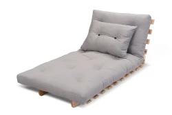 Fauteuil-convertible 3-en-1 Shift Small en pin scandinave avec futon