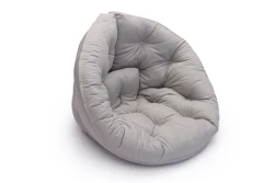 Cocoon Futon-Sessel | Verwandelbar in Stylischer Halbmond-Matratze