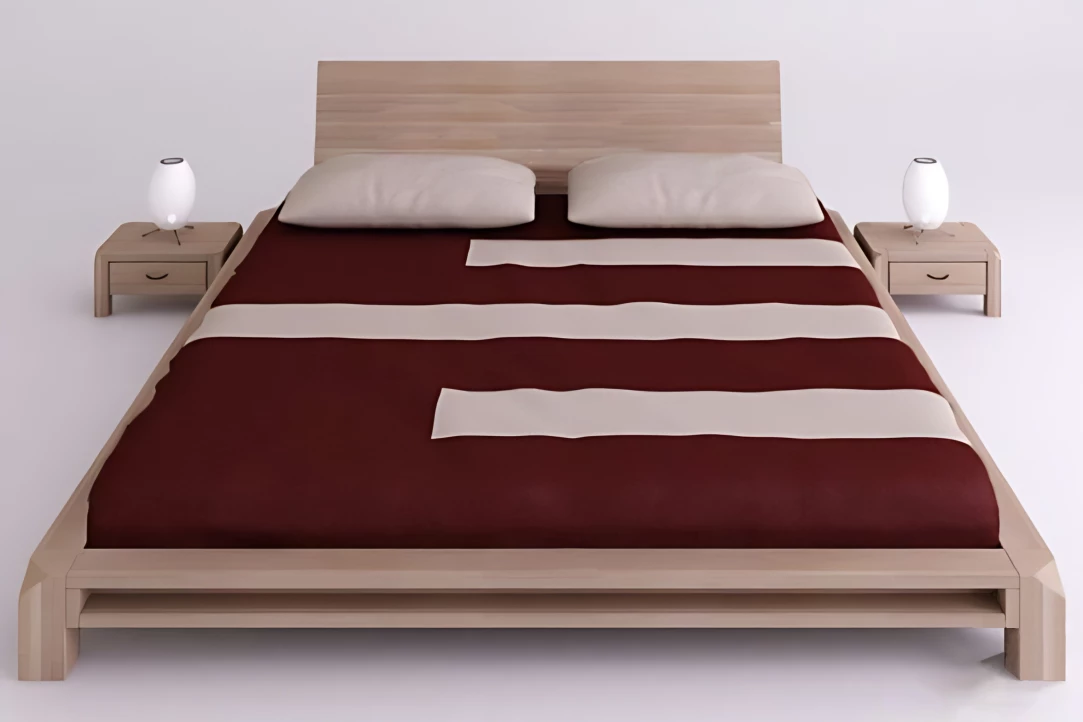 Letto Giapponese Aiko Matrimoniale - Raffinato e Minimalista