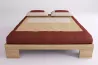 Japanese Zen Extra-Wide King Bed in Solid Beech Wood - Metal Free