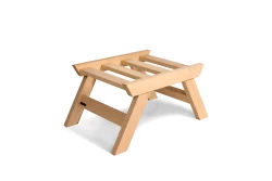 Pouf Studio – Elegante sgabello in legno con un morbido cuscino zabuton