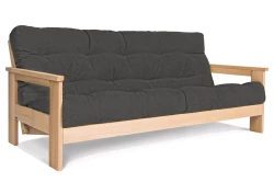 Schlafsofa Bloom aus massivem Buchenholz mit japanischem Futon