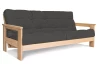 Schlafsofa Bloom aus massivem Buchenholz mit japanischem Futon