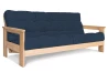 Schlafsofa Bloom aus massivem Buchenholz mit japanischem Futon