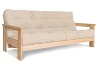 Bloom sofa bed in solid beech wood with Japanese futon