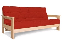 Divano Letto Bloom in legno di faggio massello con futon giapponese