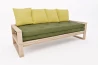 Fauteuil-convertible 3-en-1 Shift Small en pin scandinave avec futon
