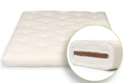 Futon Giapponese Cotone, Doppio Lattice e Cocco - Made in Italy