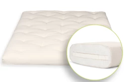 Futon japonais avec 6 couches de coton et 3 cm de latex
